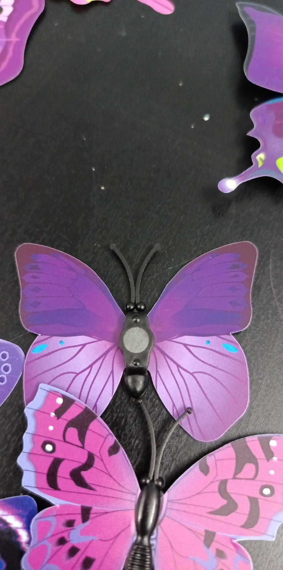 Motyle dekoracyjne 3D z magnesem