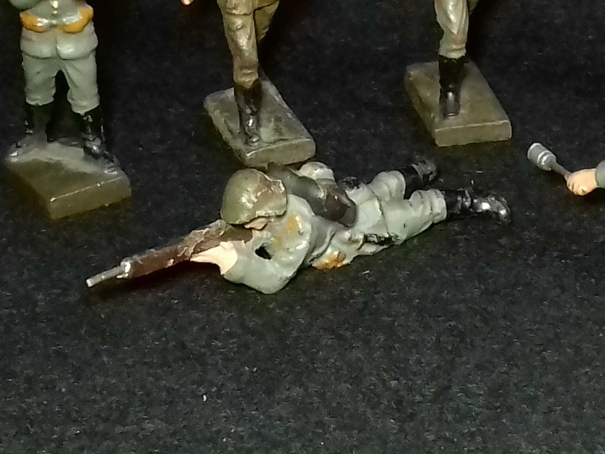 Lineol Soldiers (10 unid) - made in Germany 1940´s