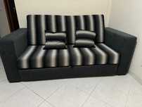 Sofá cama cinzento