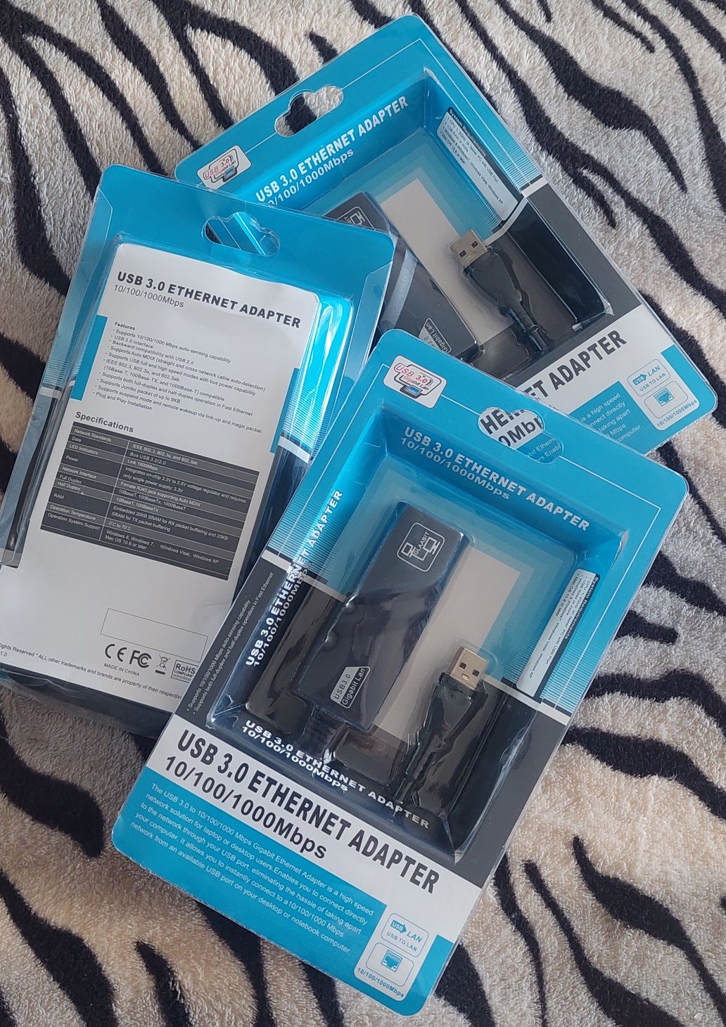 (НОВЫЙ] Гигабитная сетевая карта FENVY LAN USB 3.0 RJ45 adapter
