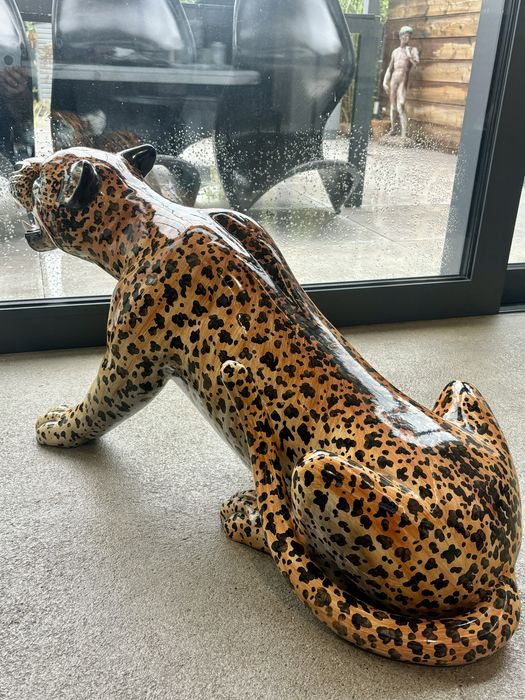 Rzeźba Figura Ogromny Gepard Włochy lata 1960