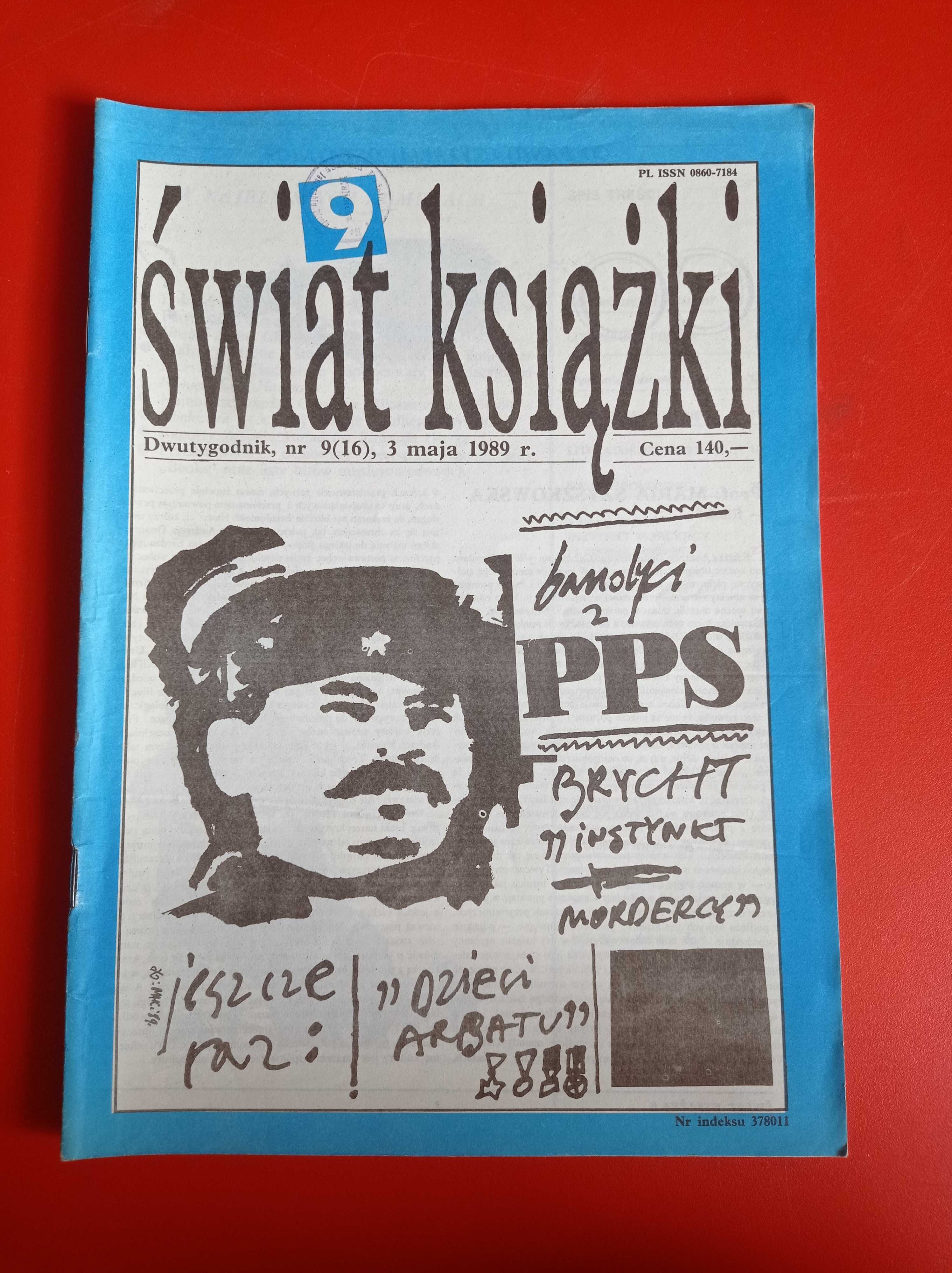 Świat książki, dwutygodnik, nr 9/1989, 3 maja 1989