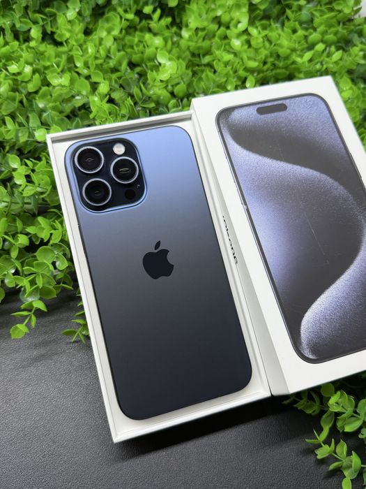 iPhone 15 Pro Max, 256Gb, Blue Titanium (Neverlock) Айфон 15 ПМ, #1925