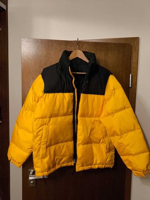 Żółto czarna kurtka puchowa XL uniseks