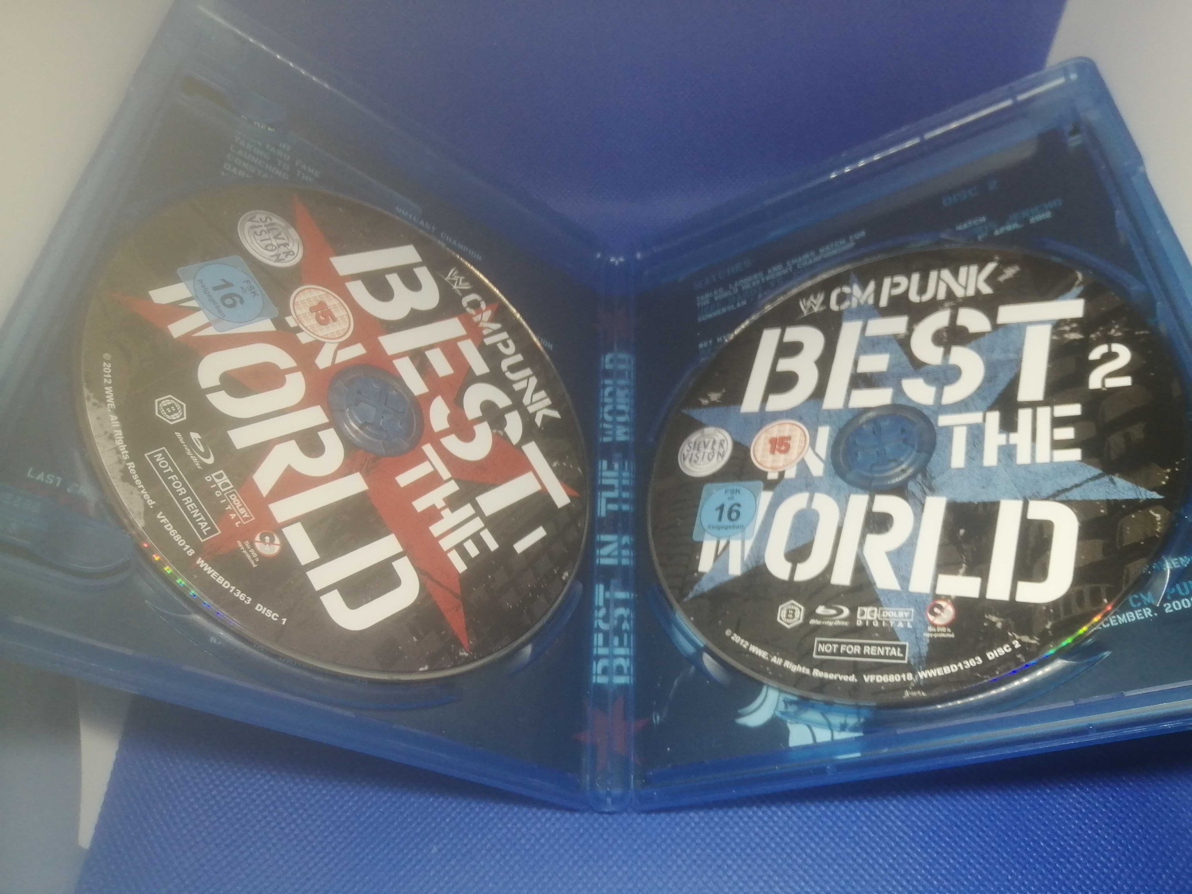 WWE CM Punk Best in the World 2x Blu-ray Blu ray 2 Disc Set