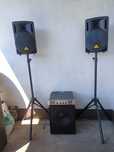 Wzmacniacz + SUBwoofer + 2 kolumny PA 2+1 estrada Mocny i czysty bas