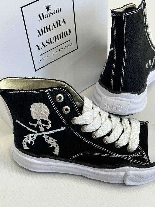 MMY Maison Mihara Yasuhiro кеди кросівки чорні високі кеды черные 43
