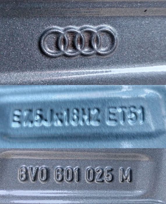 Felgi z oponami Audi A3 S3 A4 A6 7,5x18 ET51 5x112