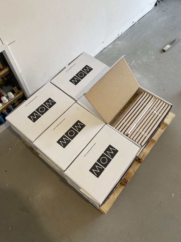 Wow Stripes Ice White Matt 7,5x30 cegiełka trójwymiarowa białe płytki