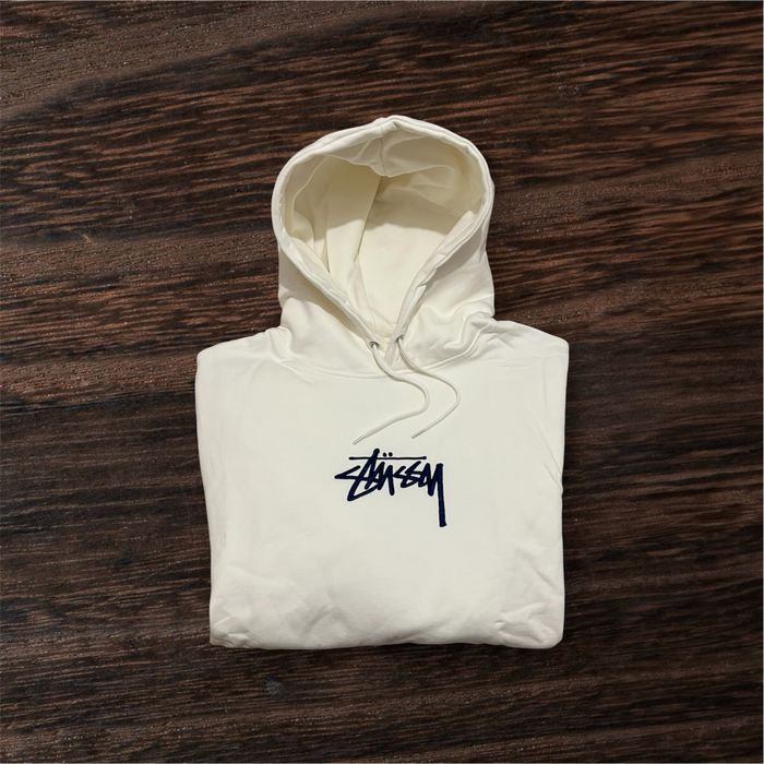 Sweat Stussy Branca  de Algodao Tamanho