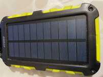 POWERBANK 20000mAh Panel Solarny Szybkie ładowanie   DUŻA LATARKA LED