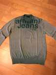 Armani Jeans Sweter męski - kolor zielony rozmiar XL
