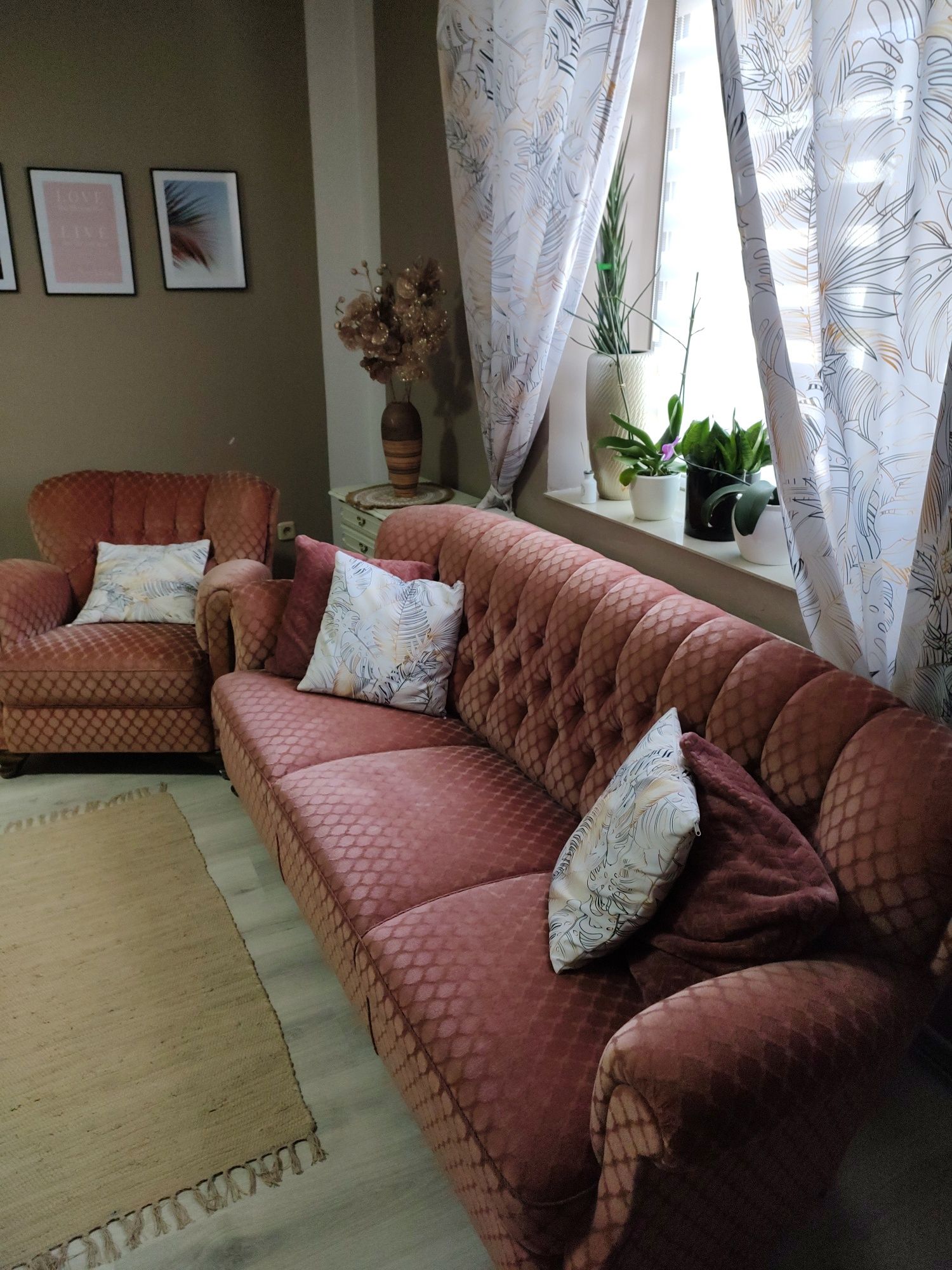 Sofa i 2 fotele komplet bez funkcji spania