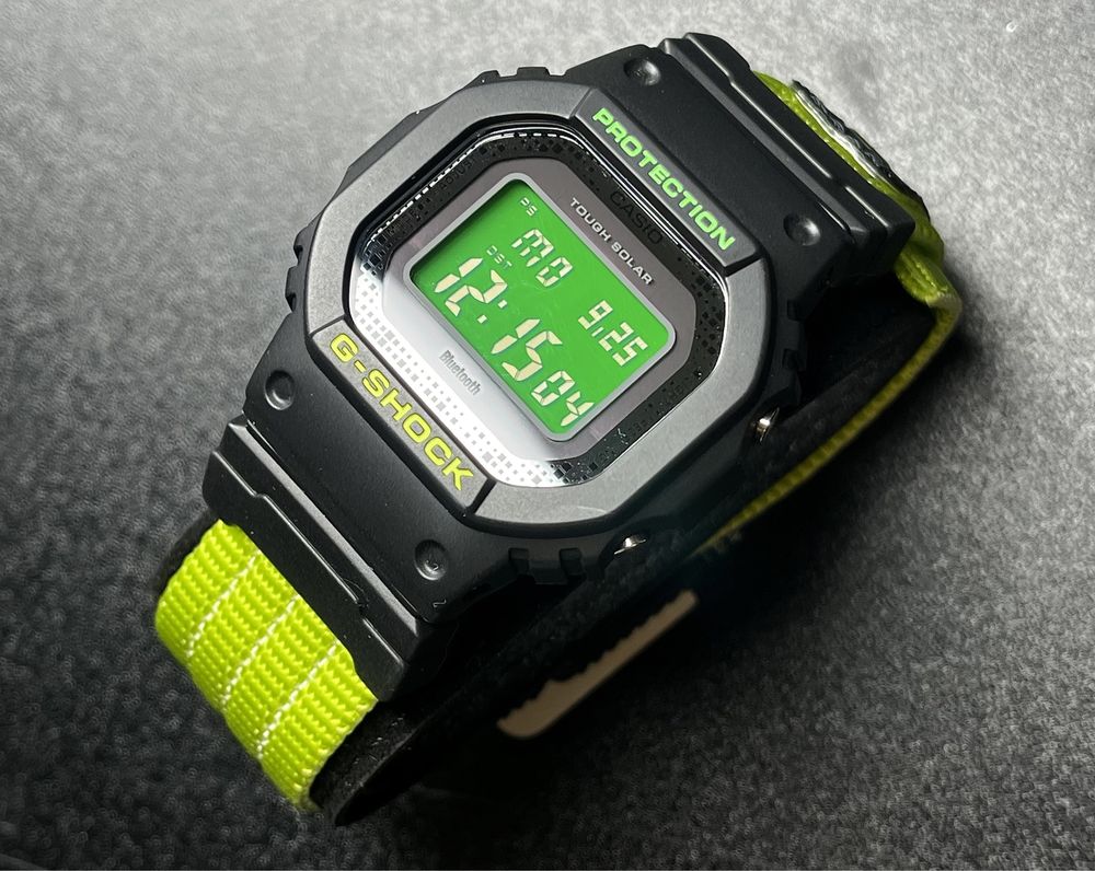 Casio G-SHOCK GW-b5600DC custom green fluo