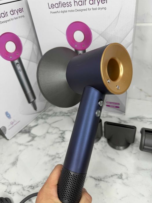 Фен 5 насадок Super Hair Dryer Синій стиль і функціональність в одному
