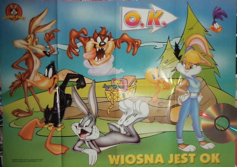 Plakat bajki animowane poster cartoons Looney Tunes 1999, Warner Bros