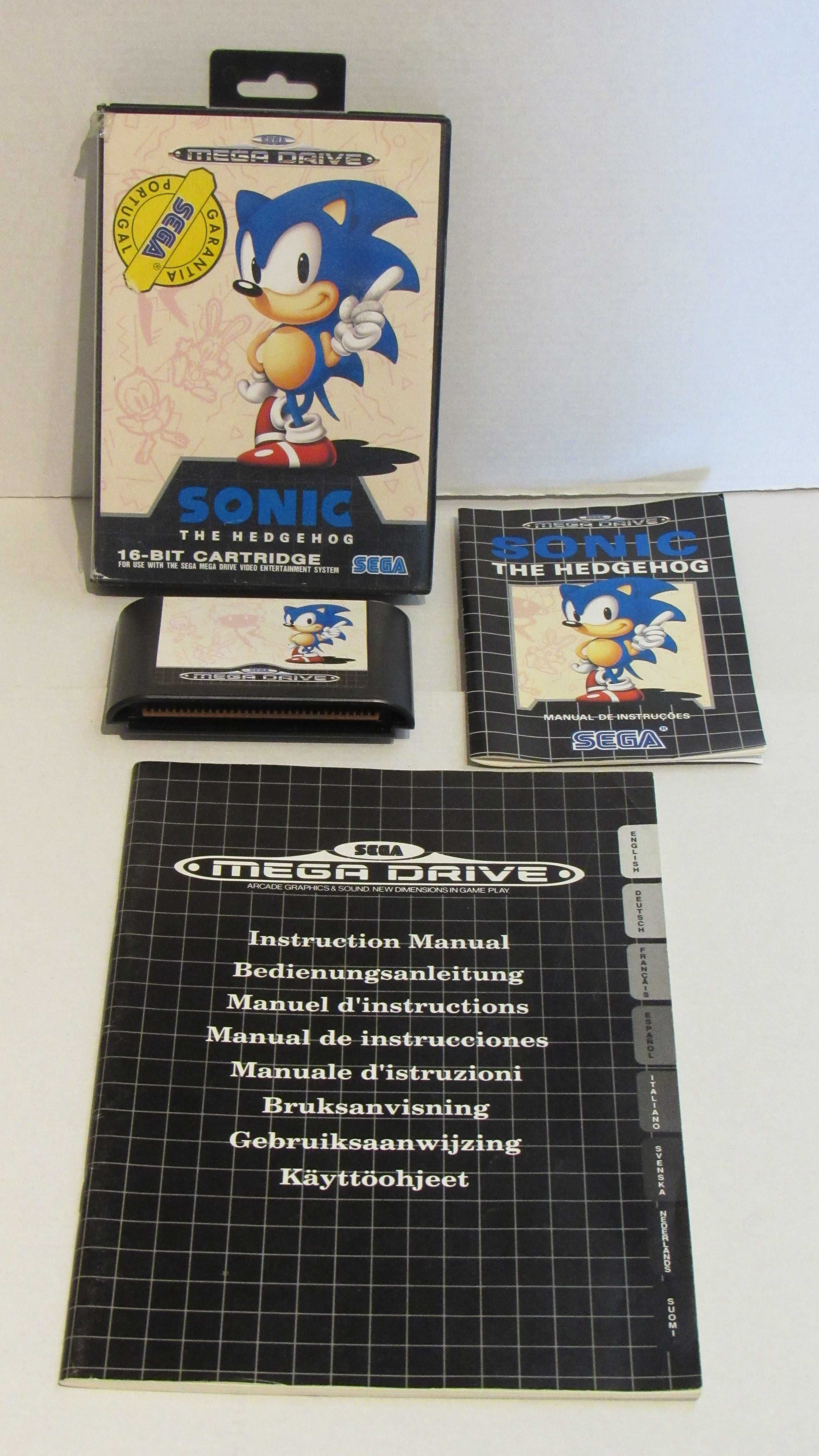 Consola Sega Mega Drive completa em caixa PT Sonic