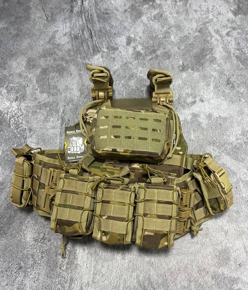 Плитоноска Elite Plate Carrier Single Sword Multicam