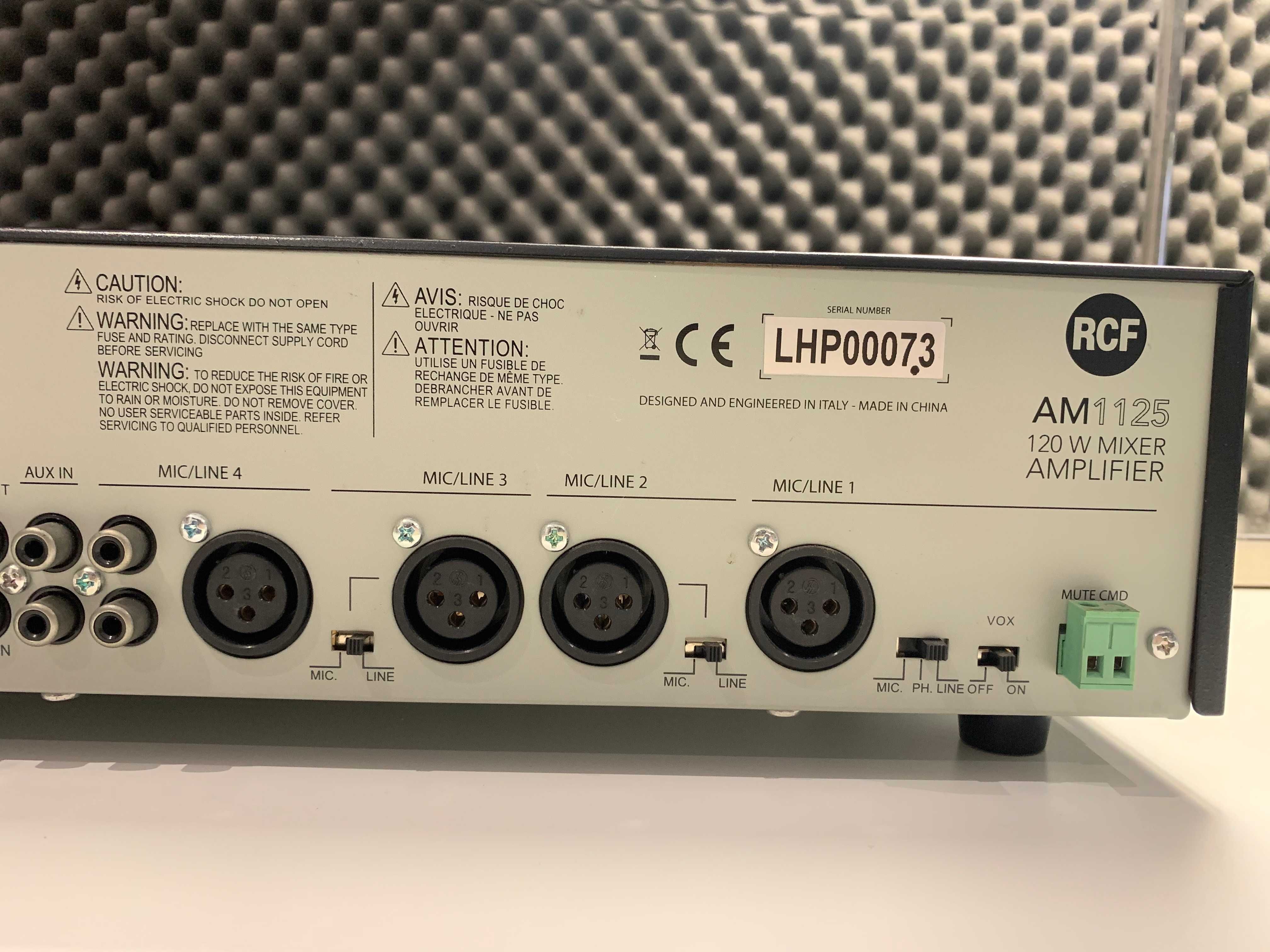 Amplificador RFC AM 1125 Mixer 120 W