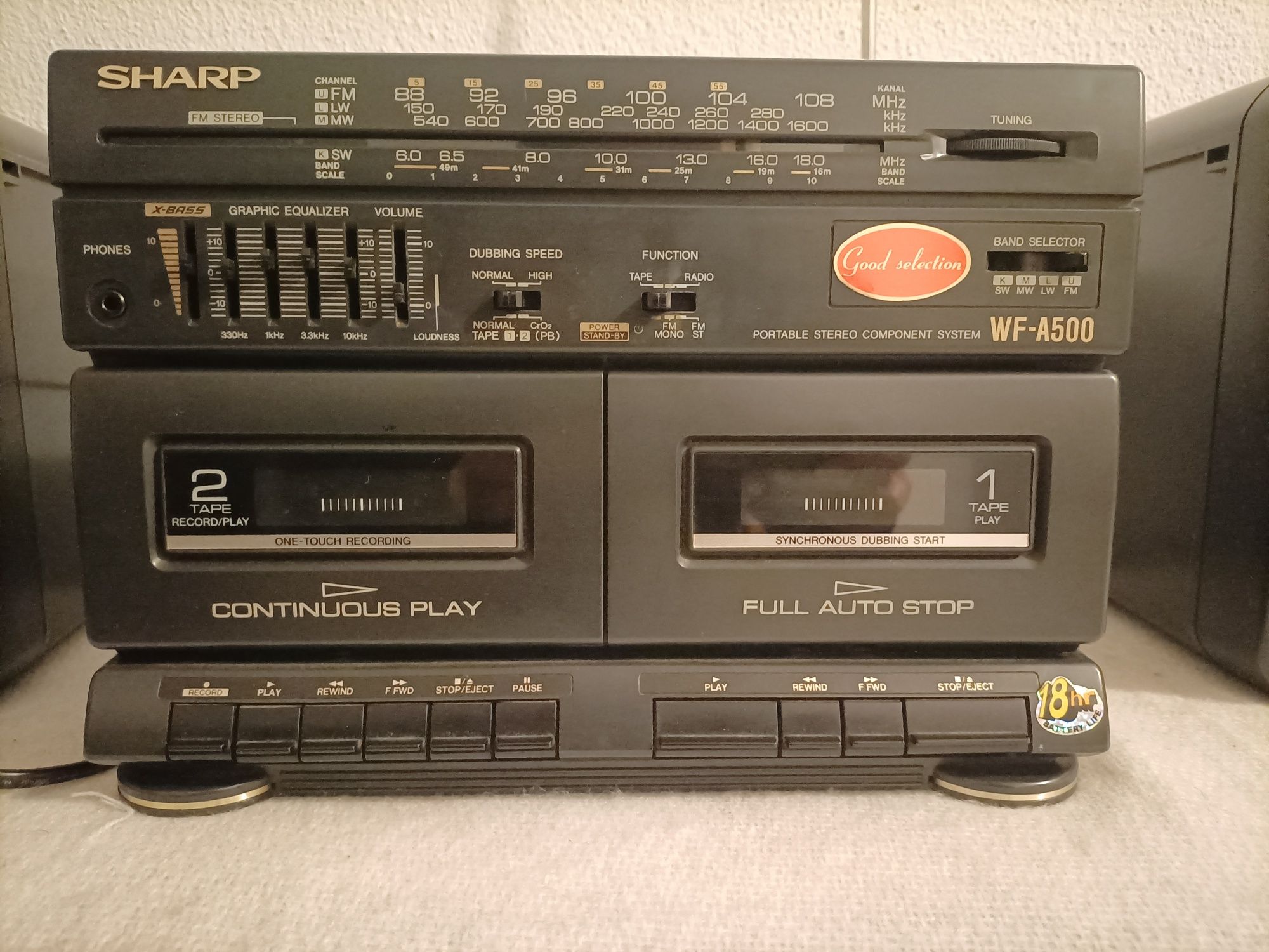 Radio gravador Sharp anos 90