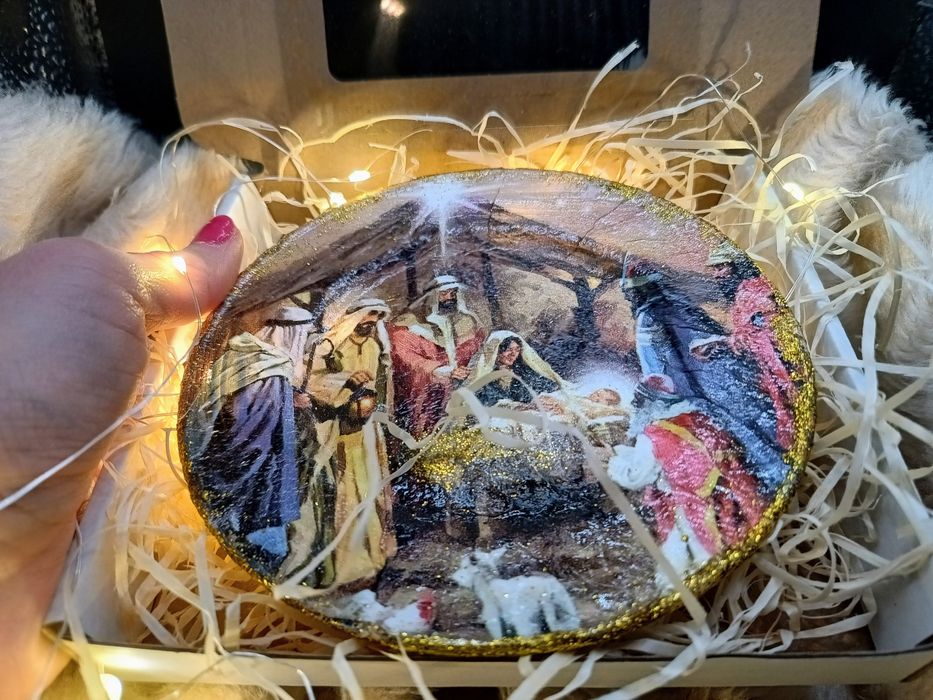 Talerzyk na opłatek - Wigilia