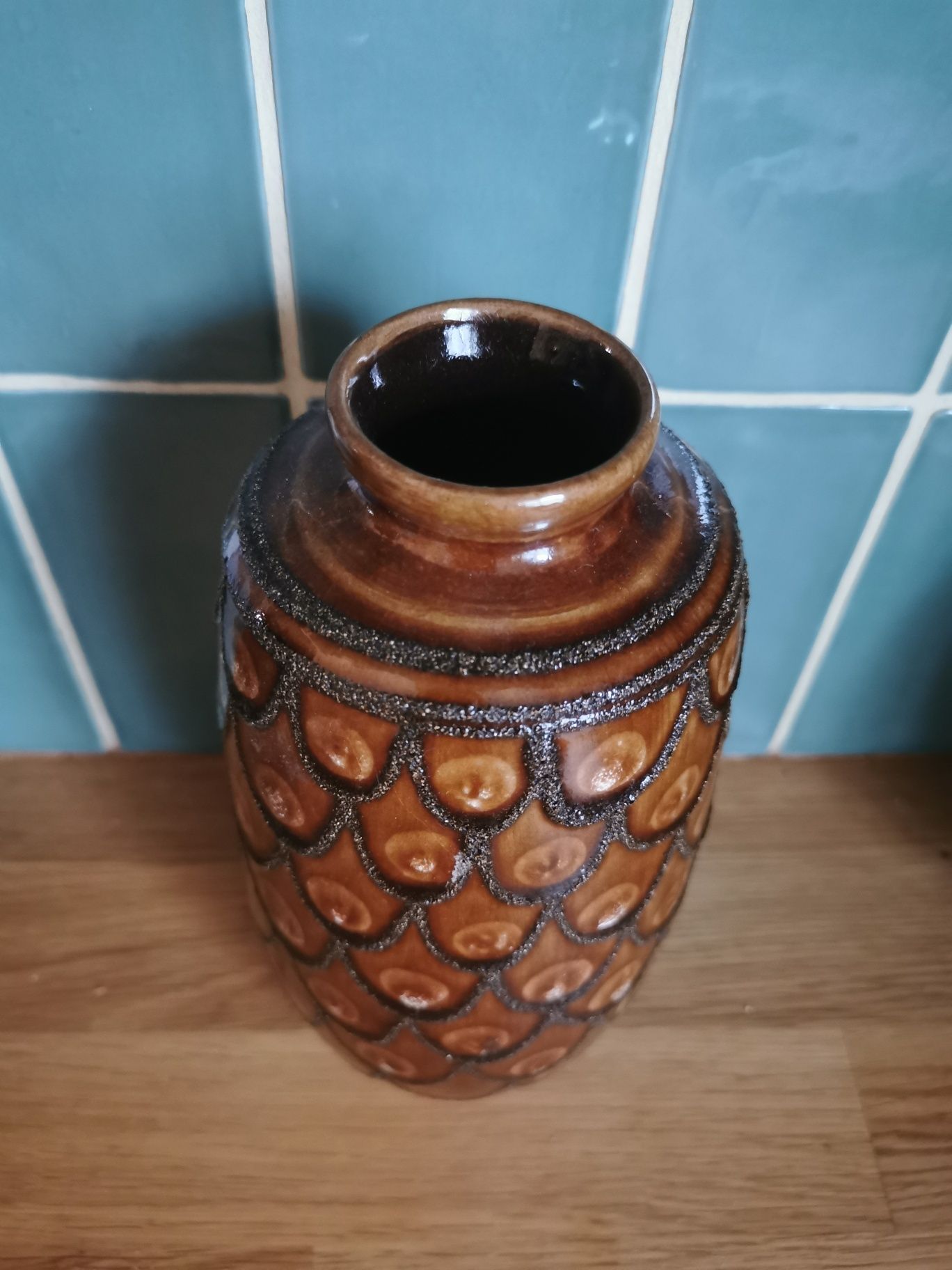 Wazon Strehla unikatowy ceramika fat lava 60 70
