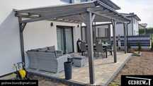 zadaszenie tarasu tarasowe zadaszenie nad tarasem patio pergola 6,3x4m