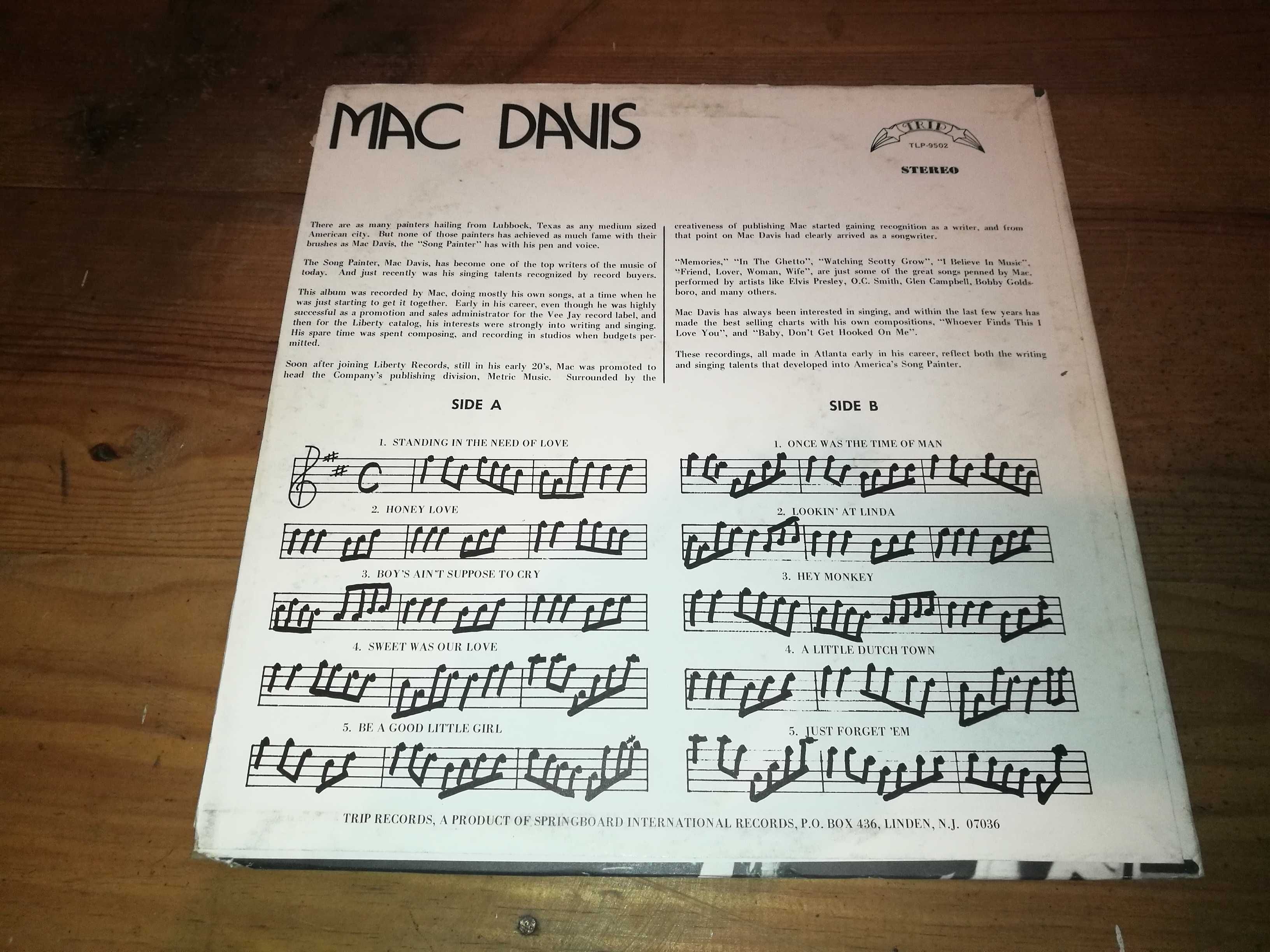 MAC DAVIS -  Mac Davies LP