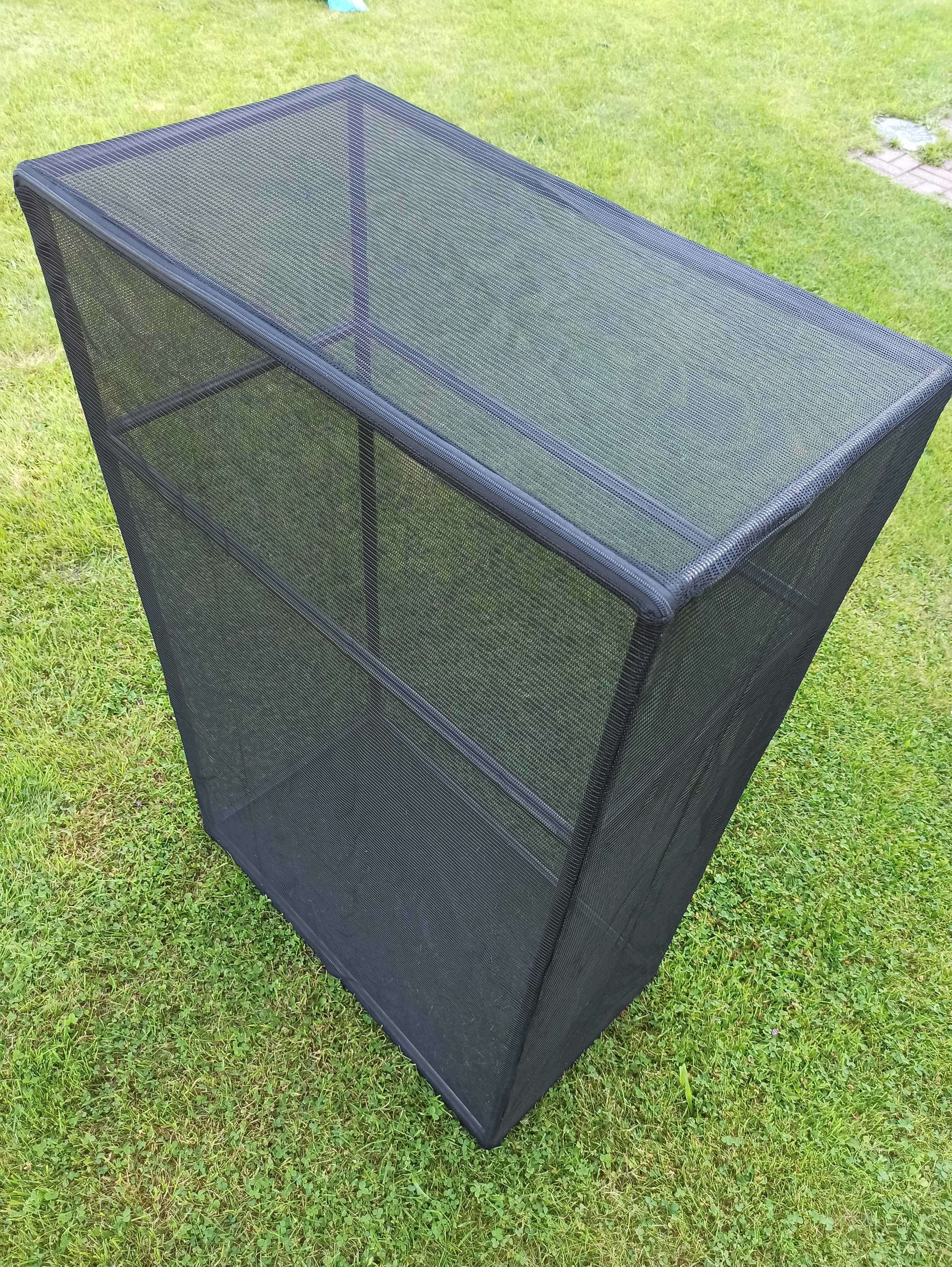 duże flexarium dla gadów terrarium z siatki 76x42x122 cm