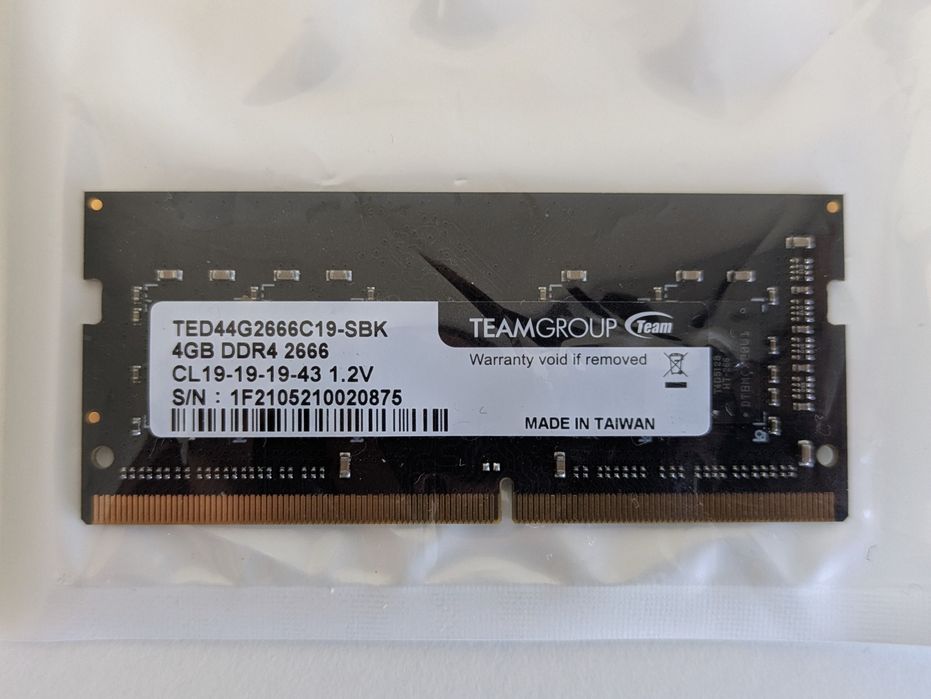 Memória RAM 4GB DDR4