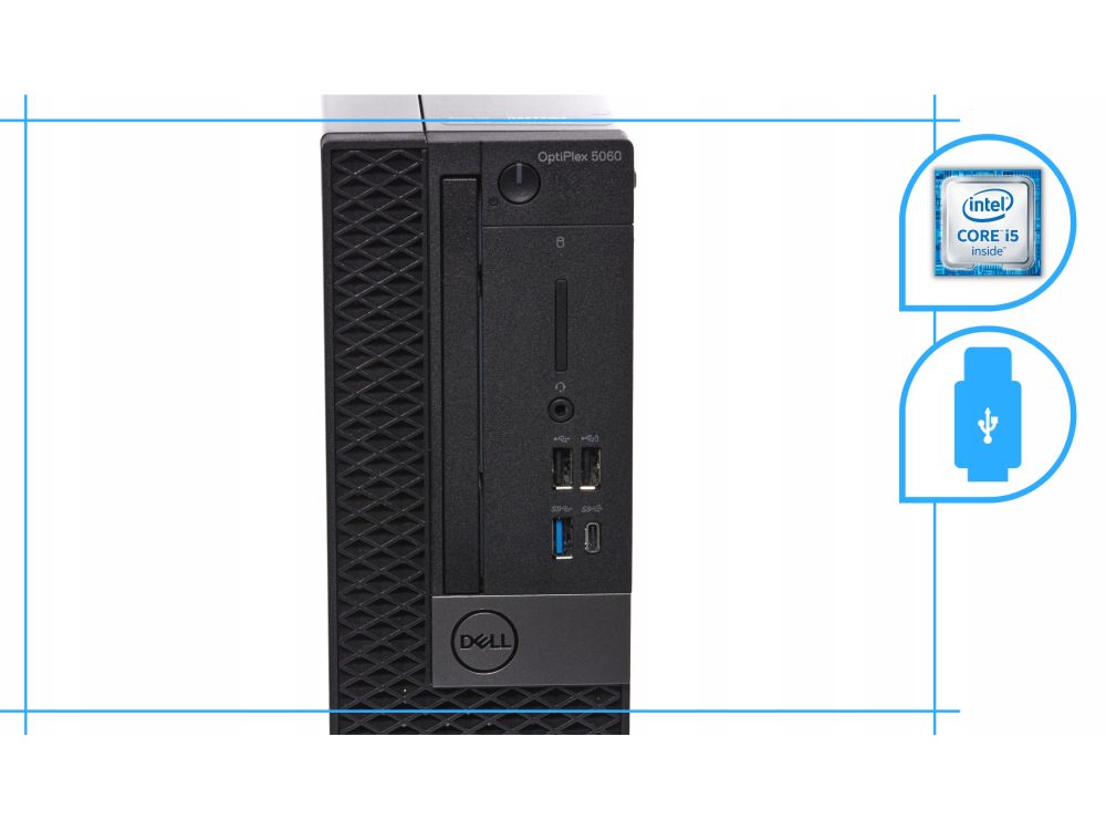 Komputer stacjonarny Dell 5060 SFF I5 8GEN 16GB DDR4 512SSD Win11Pro