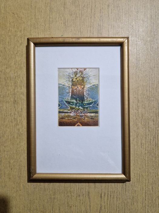 Obrazek grafika artystyczna autorstwa Moshé Malka, Paryż, oryginał