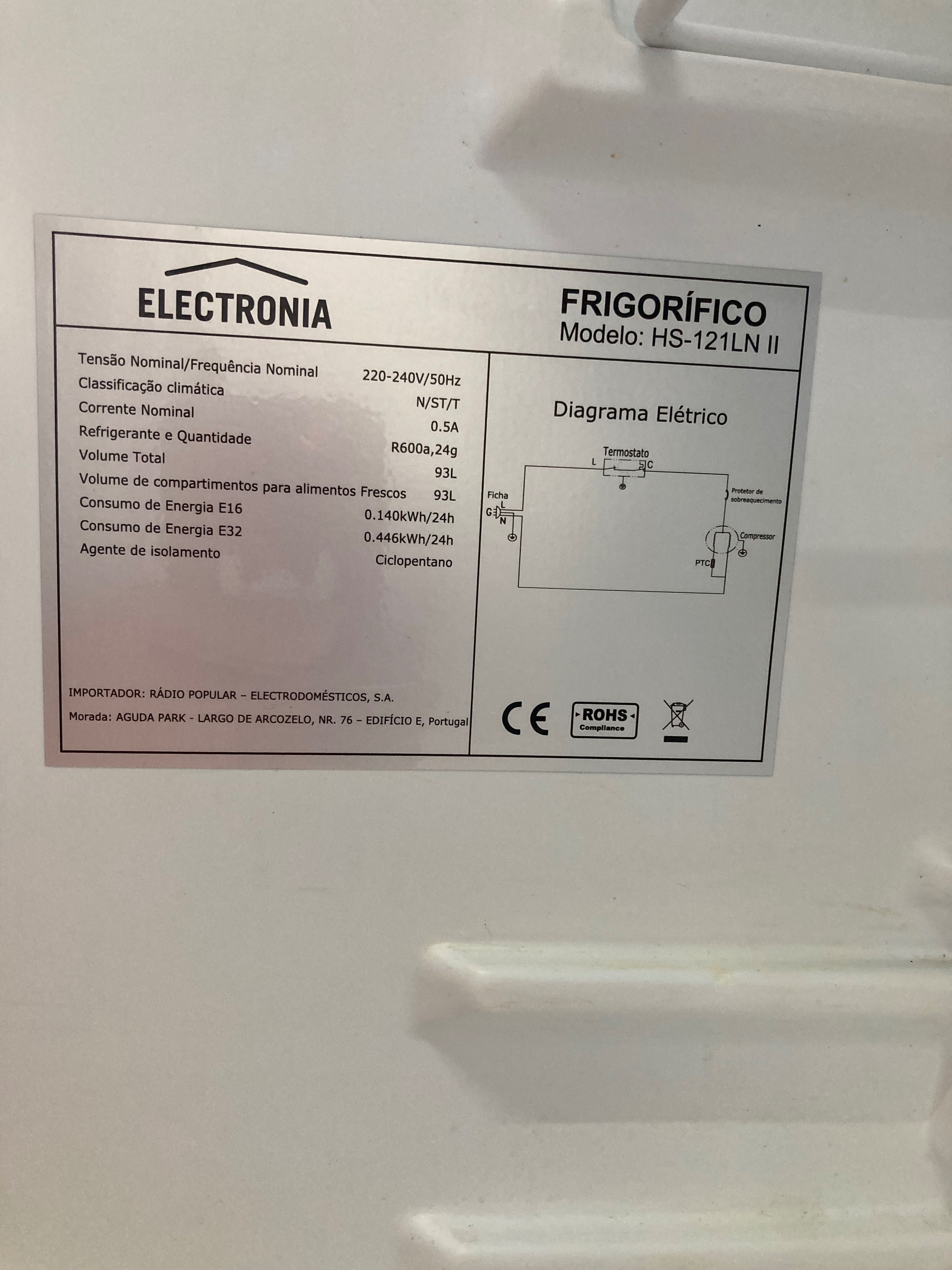Frigorífico Electrónica HS 121 LN II