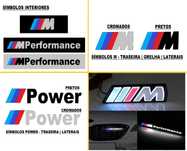 Emblemas símbolos BMW M Performance LED grelha | traseira | laterais