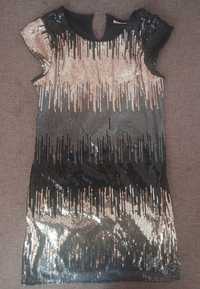 Гарна стильна сукня з пайєтками, розмір 152 см