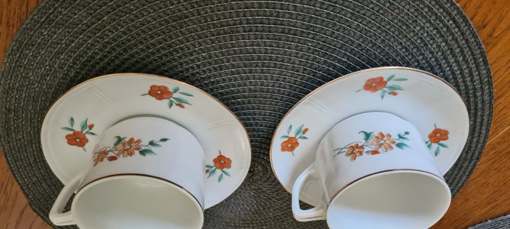 Porcelana Ćmielów2x filiżanka i talerzyk