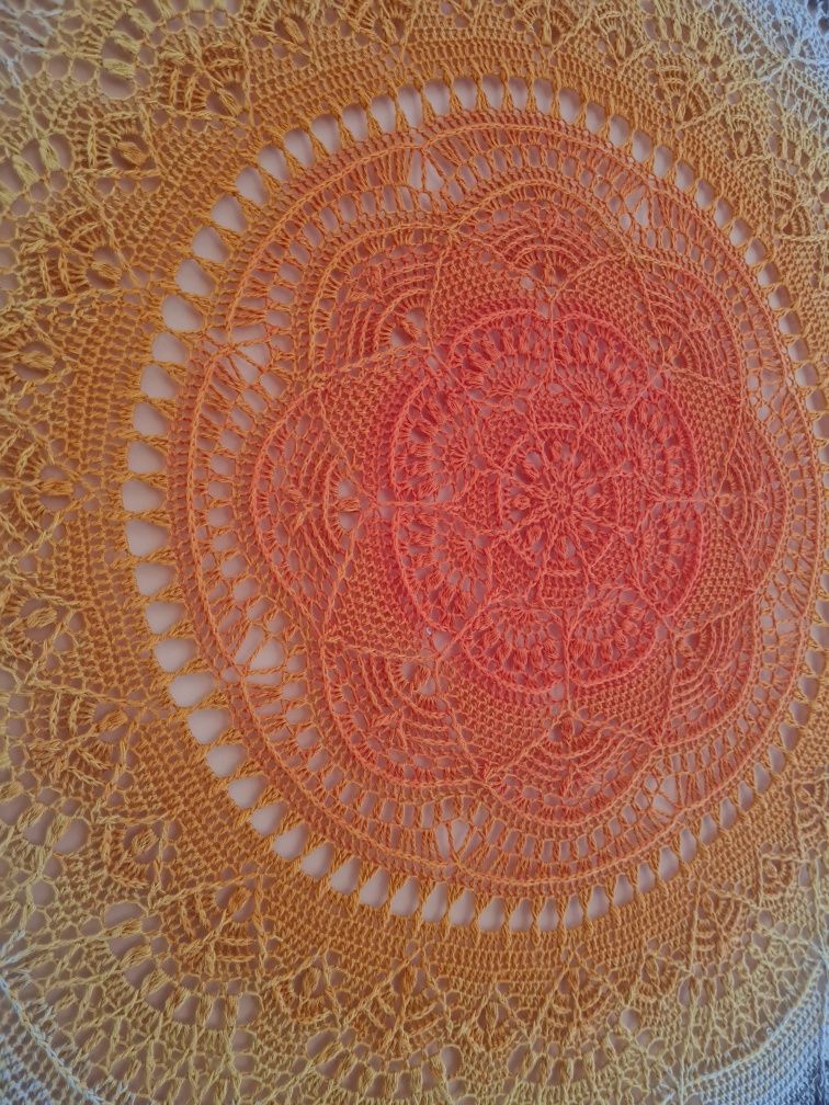 Mandala na szydełku 100 cm