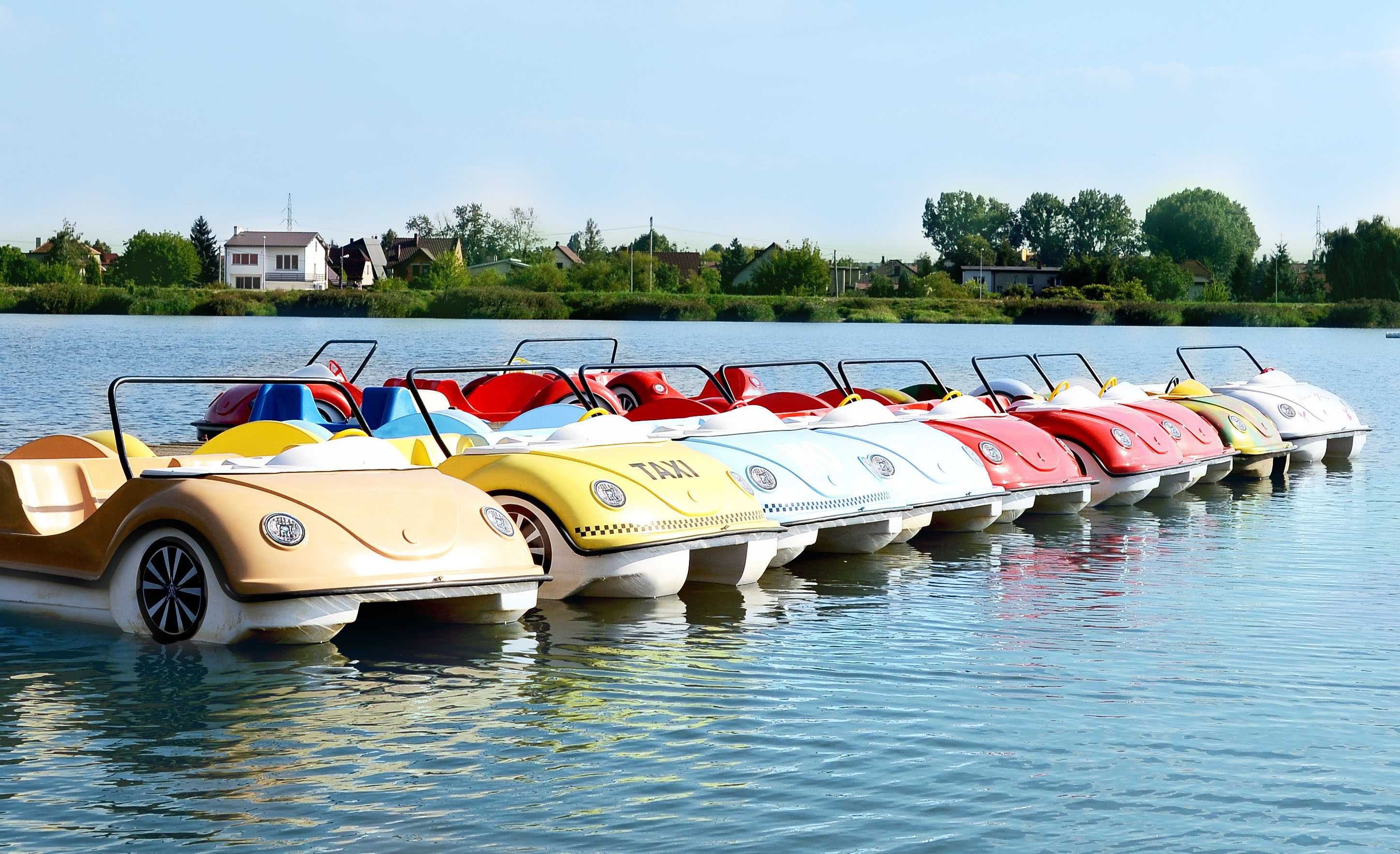 Rower wodny Garbus Rowerek wodny samochodzik Pomost Pływający Łódka