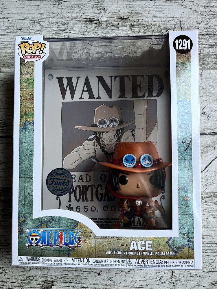 Funko Pop Ace Wanted Poster  One Piecie 10/10