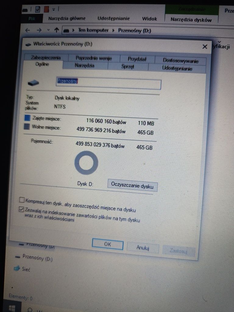Dysk przenośny zewnętrzny 500 GB pamięć przenośna pendrive USB