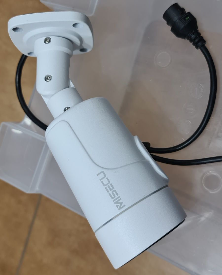 Kamera IP 5MP Misecu POE Kamera Tubowa biała IR biała