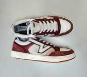 Vans Lowland CC Buty Damskie Sneakersy Trampki Białe Czerwone 39