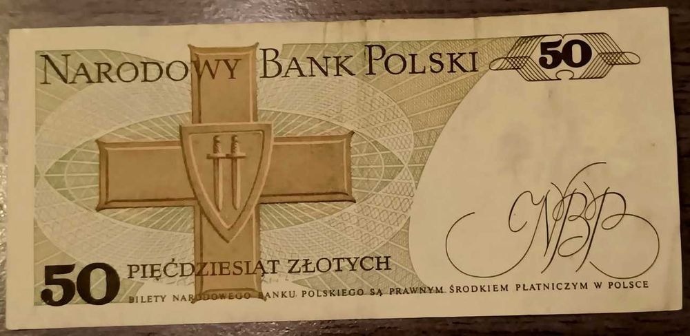 Banknot o nominale 50 złotych