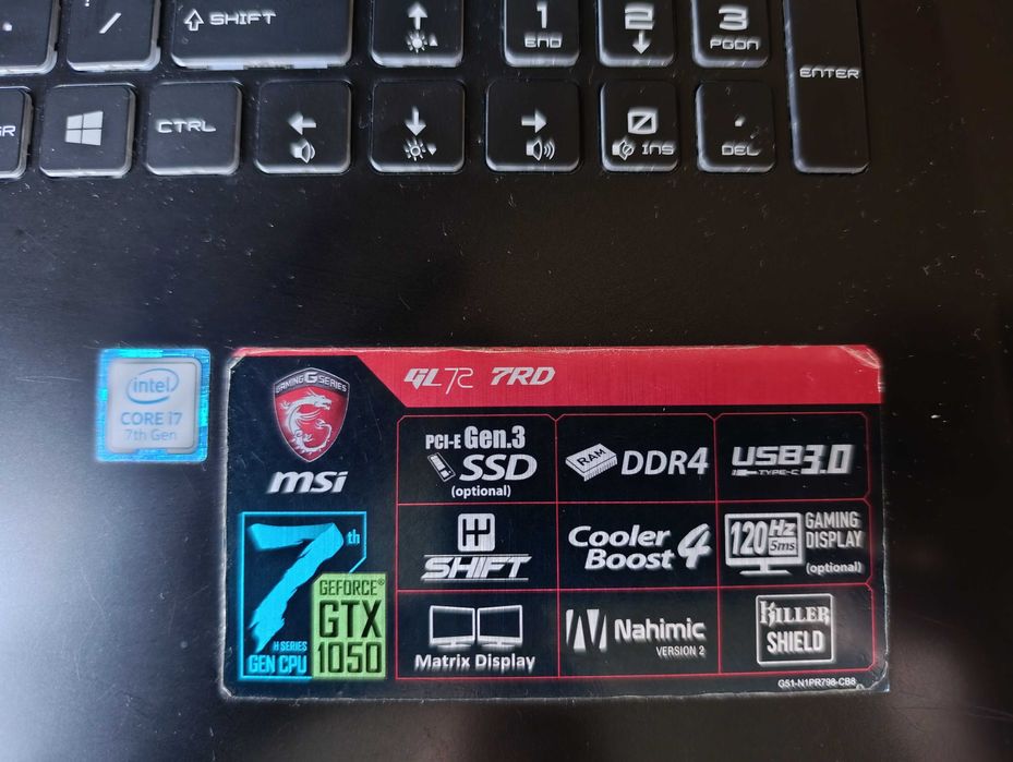 Laptop MSI GL72 7RD