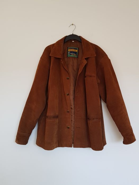 Skórzana kurtka Geniuine suede jacke 3XL
