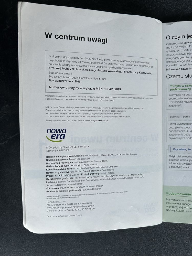 podrecznik do WOS-u W centrum uwagi 1