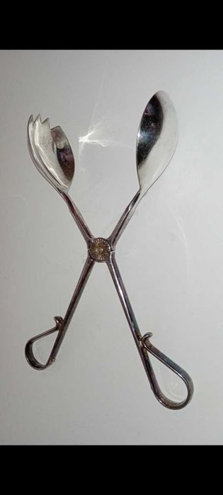 Pinça de Salada Vintage Banhada a Prata EP ZINC ITALY