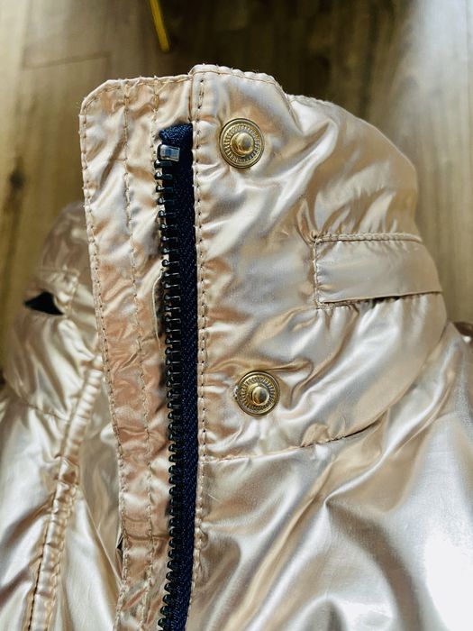 Złota kurtka zimowa puchowa damska Hugo Boss XS