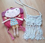 Plecak ebulobo i torebeczka hand made