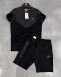 Новинка чоловічий літній комплект nike tech fleece шорти футболка